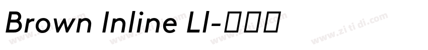 Brown Inline Ll字体转换